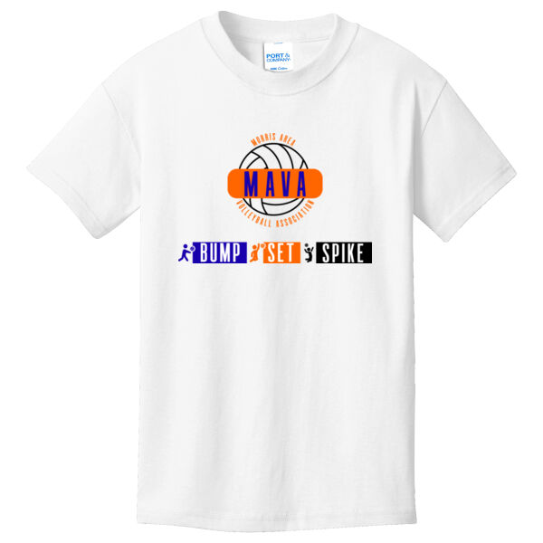 MAVA Bump Set Spike - Youth Core Cotton Tee Thumbnail